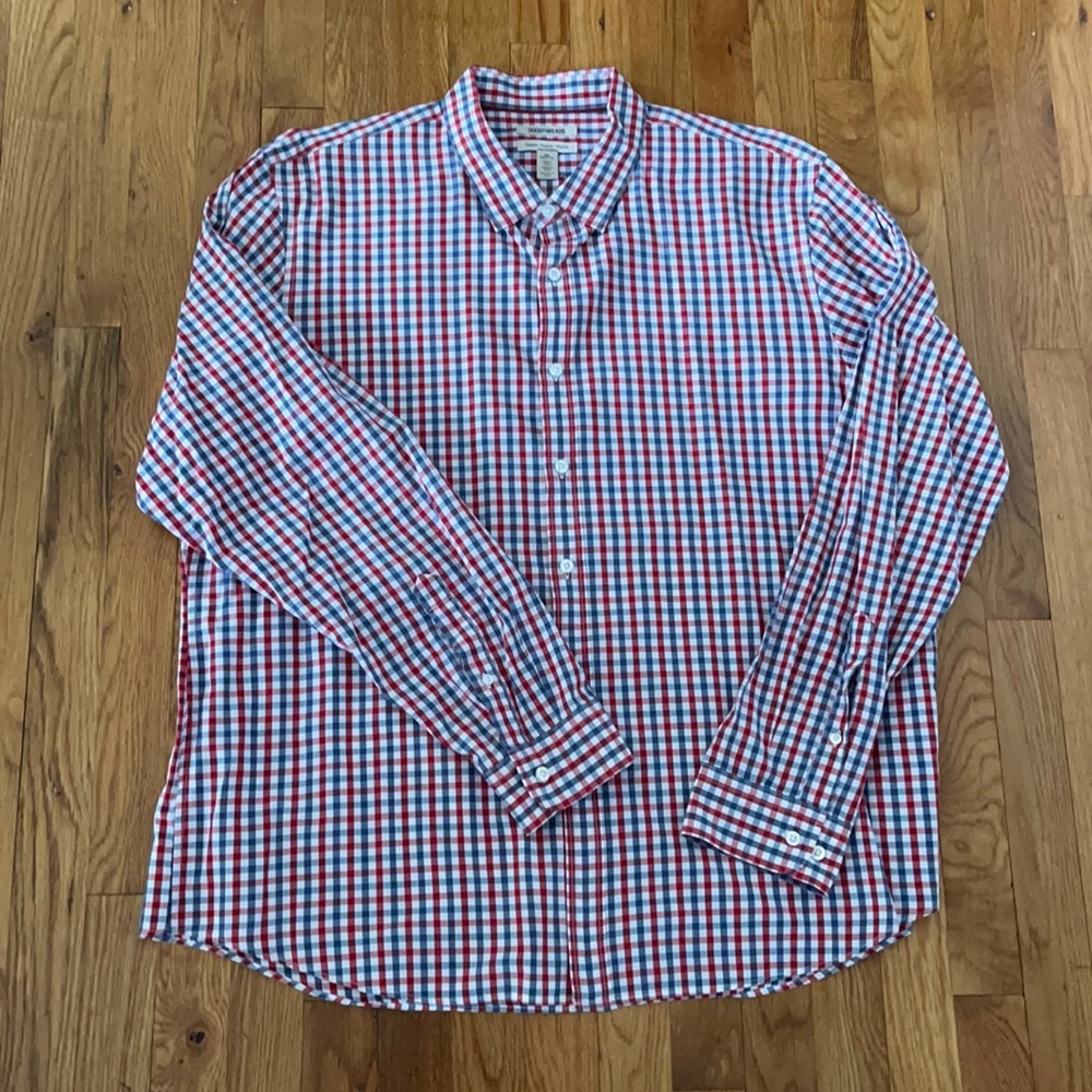 Goodthreads Red/White/Blue Button Down Shirt